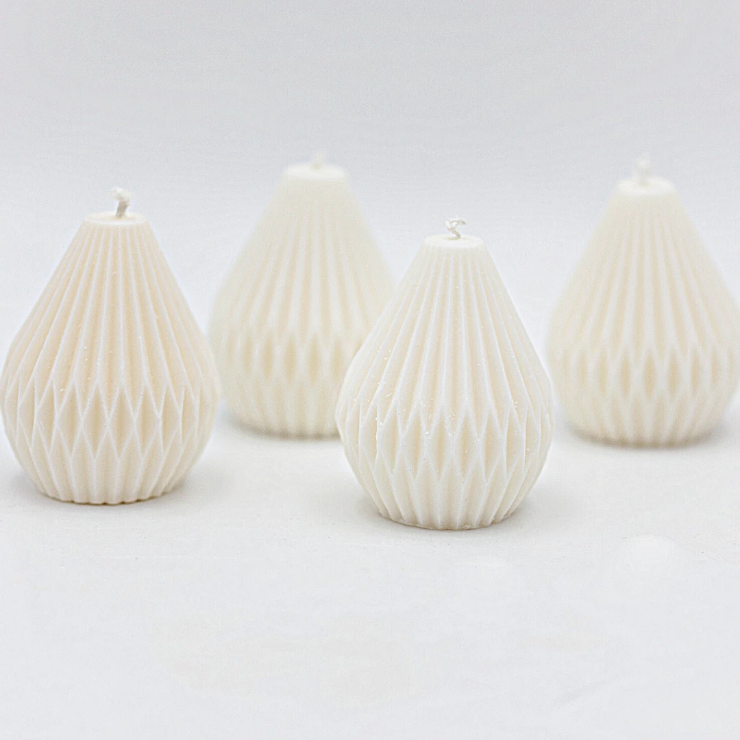 4 Medium Pear-Shaped Candle Combo 4 Medium Pear-Shaped Candle Combo -CROWN SHOP 11