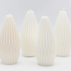4 Large Pear-Shaped Candle Combo