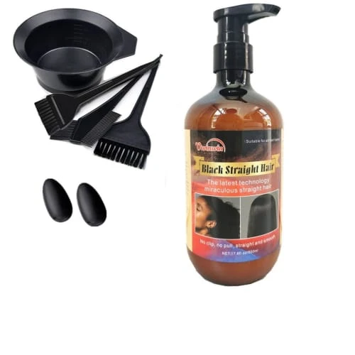 Hair Relaxer Hair Straightener Japanese Relaxer 500ml + Mixing Bowl & Brush Hair Relaxer Hair Straightener Japanese Relaxer 500ml + Mixing Bowl & Brush -CROWN SHOP 221222103625 1