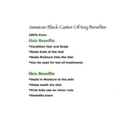 NBT Naturals - Jamaican Black Castor Oil - Cold Pressed - 1000ml -CROWN SHOP 230531024520 jbco benefits 2
