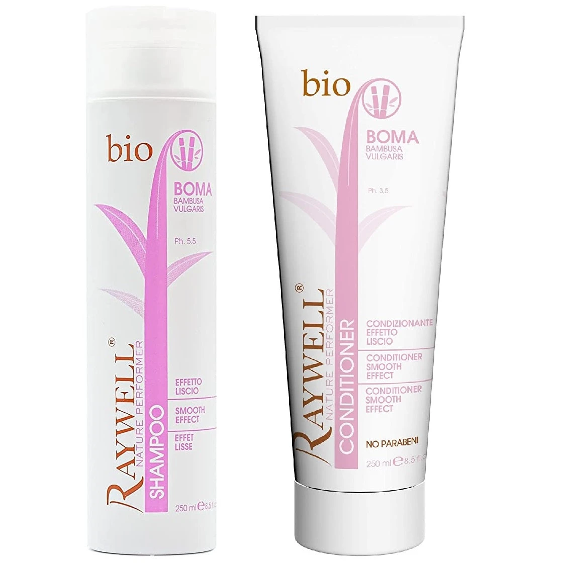 Raywell bioBoma Sulfate Free Smooth Effect Shampoo & Conditioner 250ml Raywell BioBoma Sulfate Free Smooth Effect Shampoo & Conditioner 250ml -CROWN SHOP BIOBOMATAL2