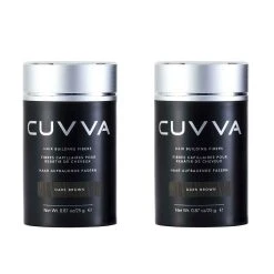 CUVVA Hair Fibers For Hair Loss & Balding Hair - 2 X 25g - Light Brown