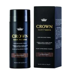 CROWN Hair Fibers Hair Loss Concealer 25g 75 Day Supply - Golden Blonde