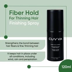 CUVVA Fiber Hold Finishing Spray For Thinning Hair (120ml) -CROWN SHOP CUV0101.3