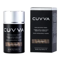 CUVVA Hair Fibers Hair Loss & Thinning Hair Concealer - 14g - Light Brown