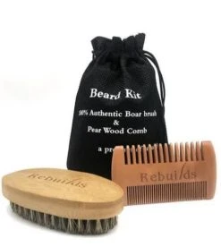 Organic True Legend Beard Kit In Cotton Bag-Rebuilds