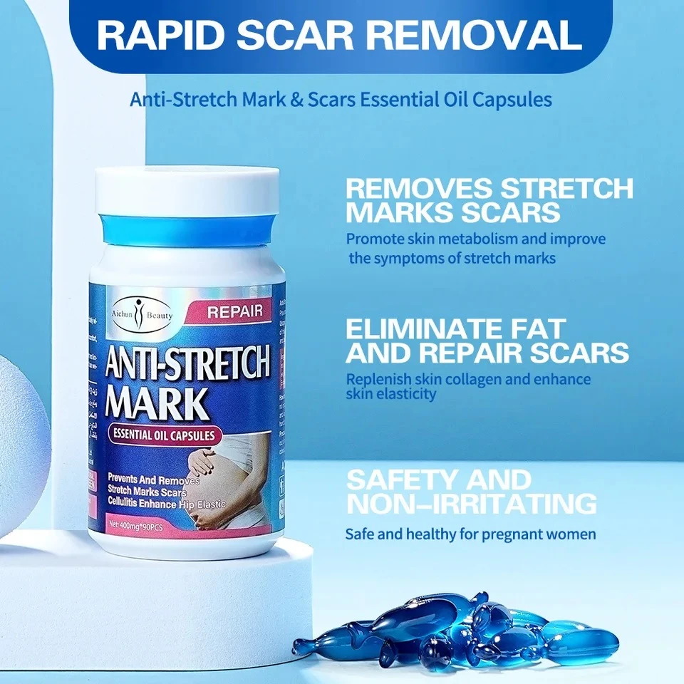 Anti Stretch Mark Essential Oil Capsules Box Of 90 Anti Stretch Mark Essential Oil Capsules Box Of 90 -CROWN SHOP anti stretch mark essential oil capsules 3
